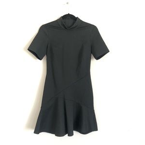 Laced Back High Neck Mini Dress